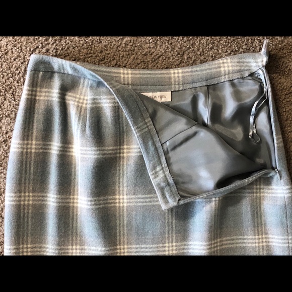 Jones New York 100%Pure Wool Skirt size 12  Pencil Plaid Maxi Workwear casual - Picture 8 of 10